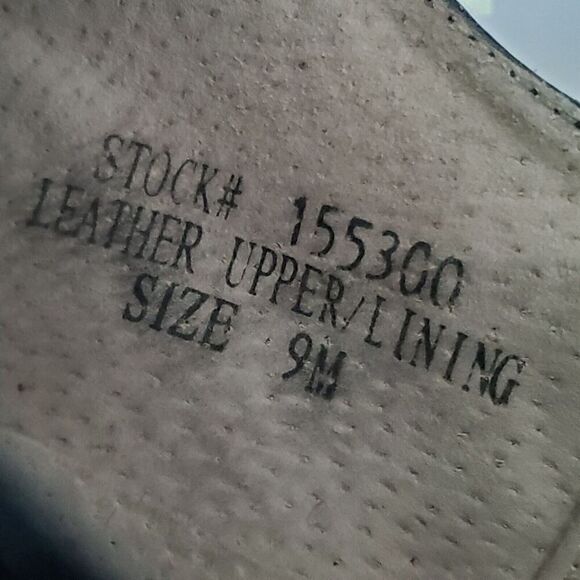 GIORGIO VENTURI‎ Black Men's Leather Cap Toe Oxford Shoes SZ 9 M Dress Payless - Picture 11 of 16